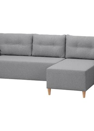 Bastubo 3-місний розкладний диван зі світло-сірим шезлонгом2 фото