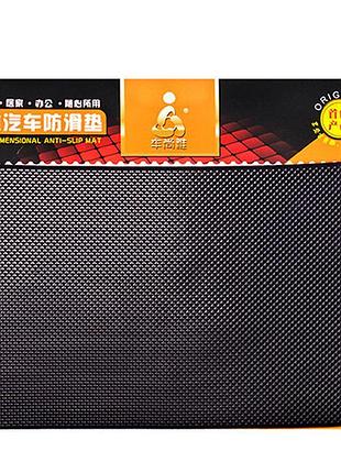 Антиковзаючий килимок на торпедо великий (чорний) 280х170 мм (...