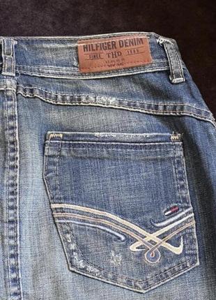 Юбка джинсовая tommy hilfiger denim оригинальная синяя, новая7 фото