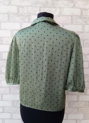Трендовая блуза с рукавами-буфами5 фото