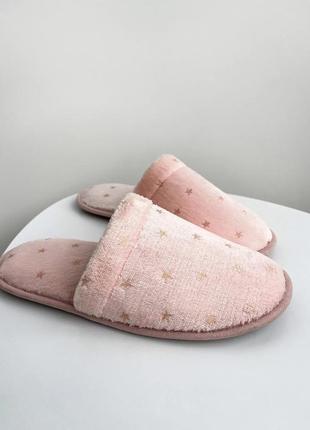 Капці домашні жіночі кімнітні тапочки бежеві закриті