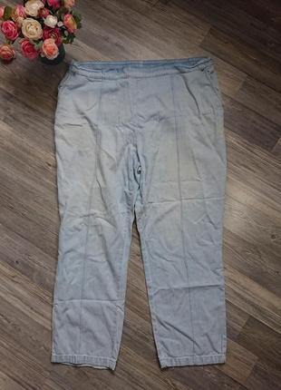 Джинсы голубые летние джинсовые брюки большой размер батал 56/58 батал
