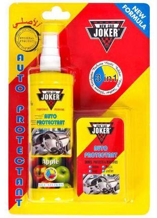 Поліроль для панелей авто joker 250ml apple+ губка, поліроль п...