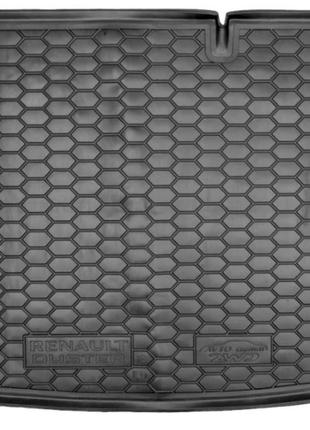 Килимок багажника renault duster (2018>) 2wd гумово-пластикови...