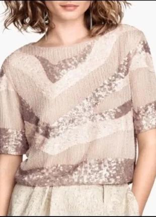 Кофточка в пайетках h&m.