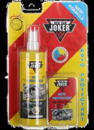 Поліроль для панелей авто joker 250ml rose+ губка, поліроль пл...