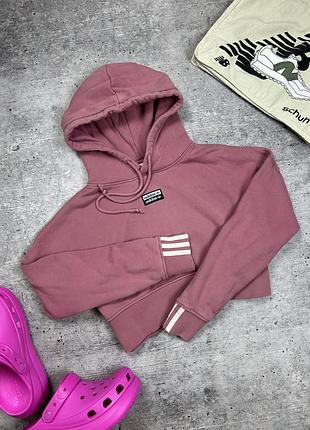 Вкорочене худі adidas кроп топ