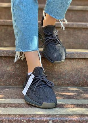 Adidas yeezy 350 reflective black3 фото