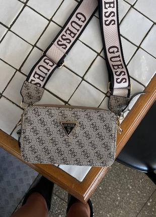 Сумка кросс боди guess grey