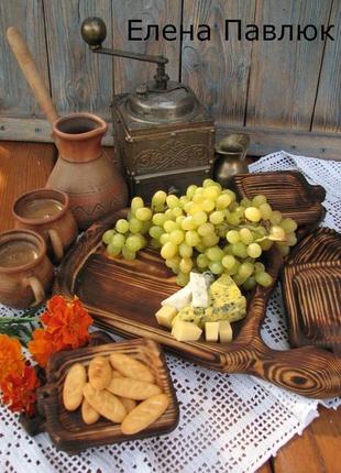 Дерев'яний посуд, дерев'яні тарілки "із бабусиної скрині"4 фото