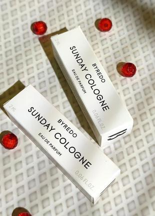 Парфюм byredo sunday cologne 2 ml (оригинал)