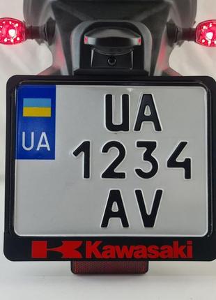 Kawasaki рамка для крепления мото номера украины подномерник