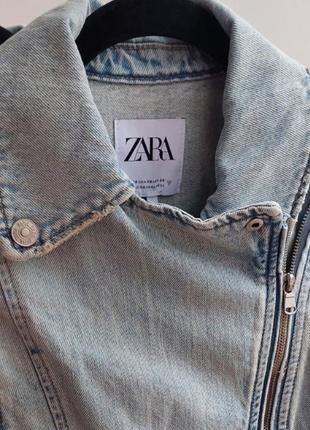 Джинсовый пиджак zara2 фото