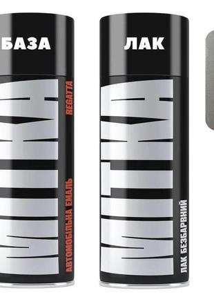 Емаль базова 871167 панакота металік 400мл + лак аерозоль 400м...