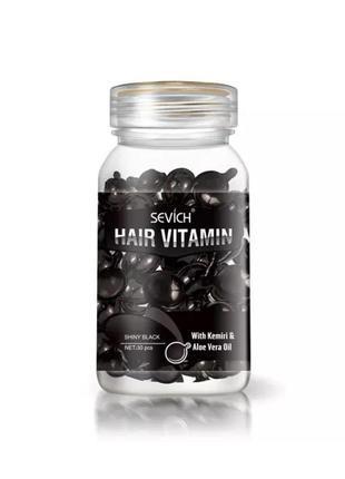 Капсули для темного волосся та захисту від сонця sevich hair vitamin