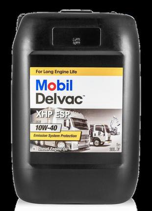 Олива моторна delvac xhp esp m 10w-40 20 л (154379) mobil