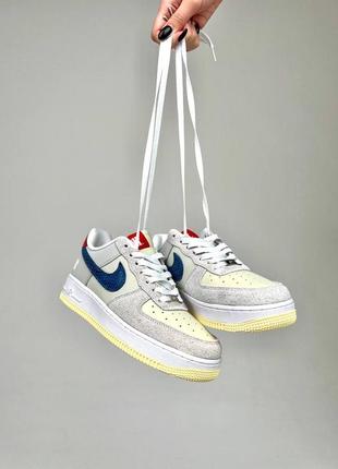 Кросівки жіночі nike air force low 1 blue snake різні кольори шкіра демісезон повсякденні найк аїр форс