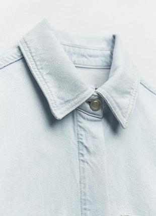 Джинсова куртка, сорочка zara, колекція 2023 року, розмір m, l5 фото