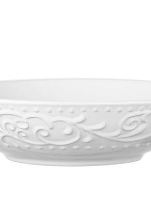 Тарілка супова ardesto bagheria, 20 см, white, кераміка