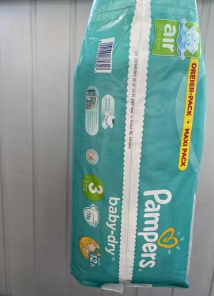 Pampers baby-dry 3 116шт