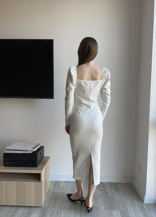 Белое платье-миди от missguided petite2 фото