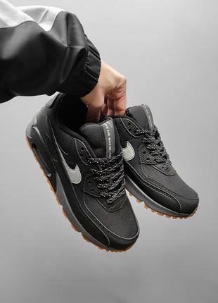 Кроссовки nike air max 90 black gum5 фото