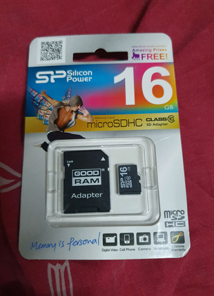 Micro sd hc 16 / 32 gb / class • 10 sd adapter