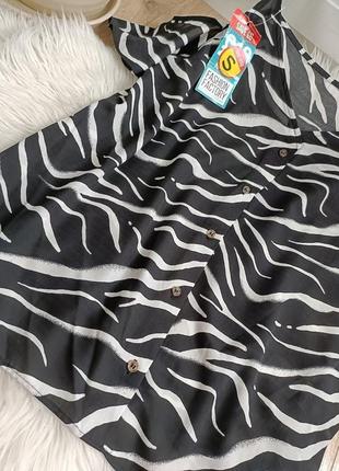 Блуза зебра, размер 2xl-3xl3 фото