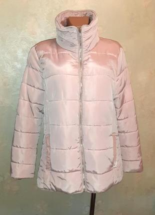 🌿1+1=3 нежно-розовая стильная куртка демисезон весна-осень jean pascale, размер 50 - 525 фото