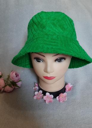 Стильная молодежная панама, шляпа ярко-зеленый цвет primark one size1 фото