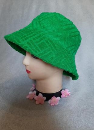 Стильная молодежная панама, шляпа ярко-зеленый цвет primark one size2 фото