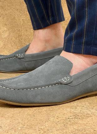 Мокасини літні замшеві р.42/livergy moccasins