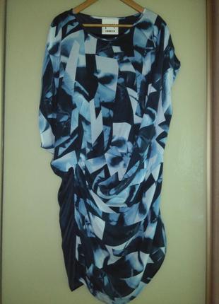 Шикарное асимметричное шелковое платье by karen simonsen (шелк, вискоза)