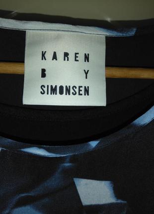 Шикарное асимметричное шелковое платье by karen simonsen (шелк, вискоза)2 фото
