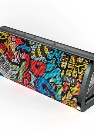 Колонка mifa a10+ black-graffiti 20 вт ipx7 bluetooth 5.0, 220...