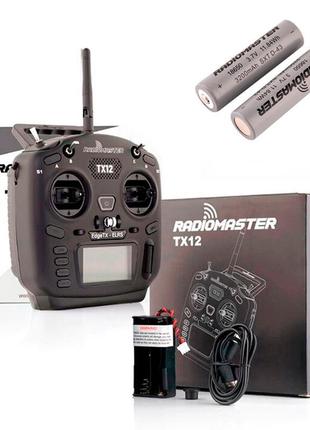 Fpv пульт radiomaster tx12 mkii elrs m2 з акумуляторами 18650 ...