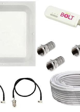 Комплект wifi роутер 3g 4g lte модем bolt e8372h-153 з панельн...