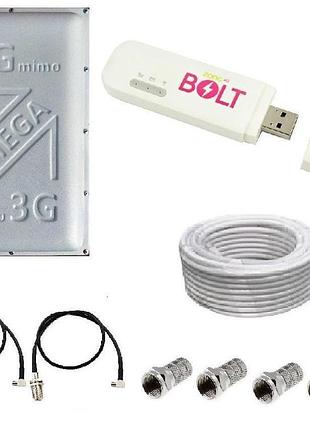Комплект wifi роутер 3g 4g lte модем bolt e8372h-153 з панельн...