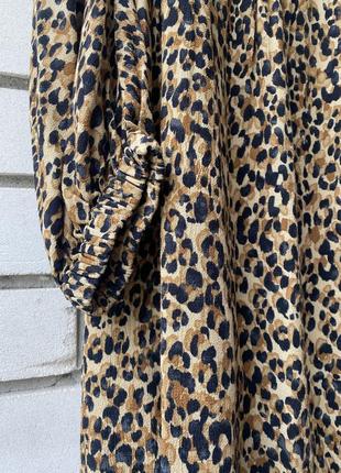 Zara плаття мини квіткове з довгим рукавом 6