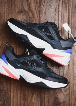 Кросівки nike m2k tekno "black/blue/red" арт. 3888