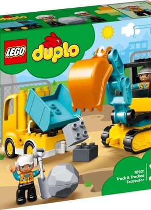 Конструктор lego duplo town 10931 вантажівка та гусеничний екс...