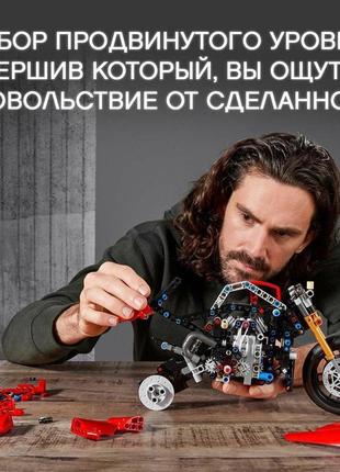 Конструктор lego technic 42107 ducati panigale v4 r0 на 646 де...10 фото