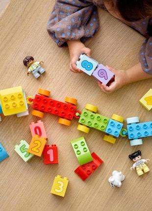 Конструктор lego duplo 10954 потяг із цифрами — вчимося рахува...7 фото