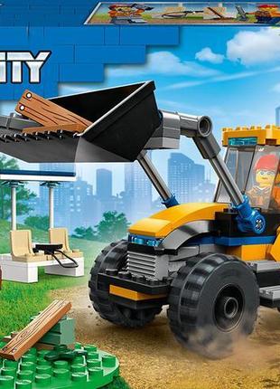 Конструктор lego city 60385 екскаватор на 148 деталей  набір л...