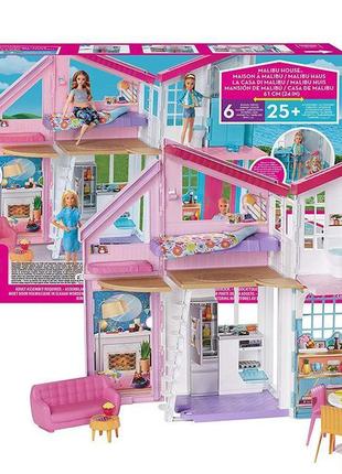 Великий набір барбі будинок малібу від mattel. barbie malibu h...