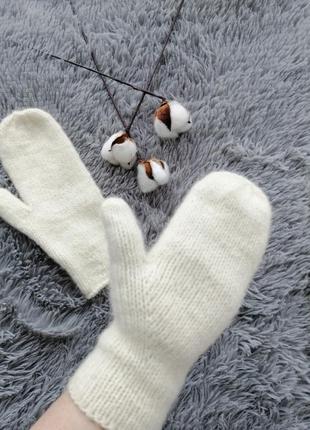 Варежки, рукавицы из мериноса и альпаки2 фото