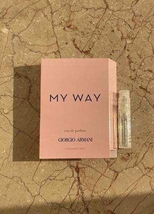 Парфюмированная вода giorgio armani my way intense 1.2ml пробник