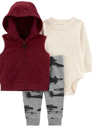 Carters набор костюм боди штаны жилетка 9м