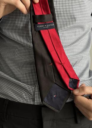 Tommy hilfiger silk tie made in italy люкс галстук галстук томи оригинал итальялия шелк классический стиль2 фото