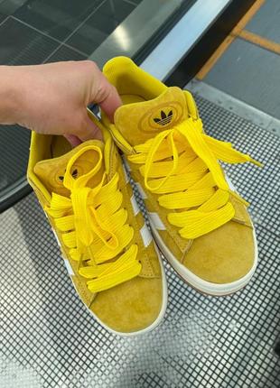 Кроссовки adidas campus yellow2 фото